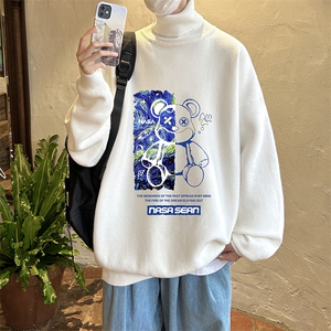 控68高领毛衣男士大码内搭毛线衣男 GM45290-P45加绒款-P65图片