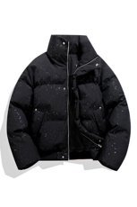 支持二开冬装加棉加厚立领棉服男棉衣外套满天星面包服M821-P75，男装棉衣，电商A441