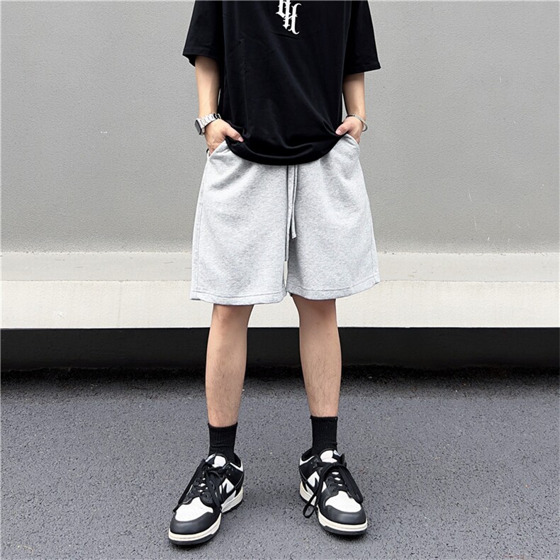 日系重磅运动短裤男夏季宽松休闲抽绳直筒户外五分裤子DK0220-P35,男装休闲裤,星座308B-1