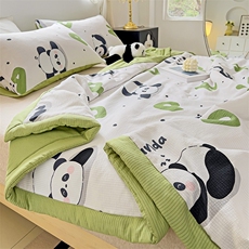 新款小清新柔软泡泡棉夏凉被被子空调被夏被，被套/被芯，一起卖家纺