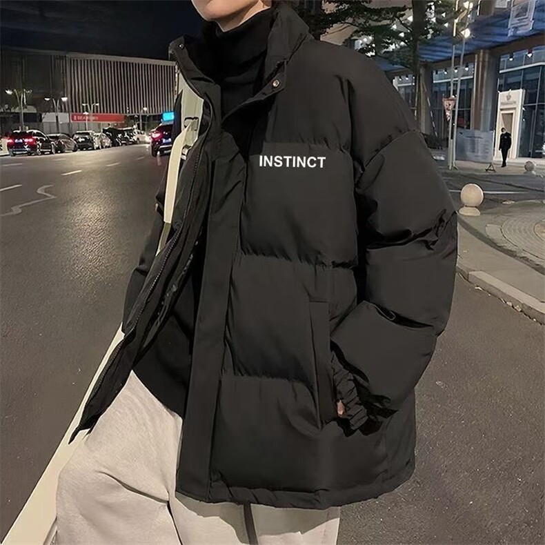 W612-P882025冬季韩版潮流加厚棉服立领潮牌ins宽松痞帅棉衣外套,男装棉衣,星座911-1