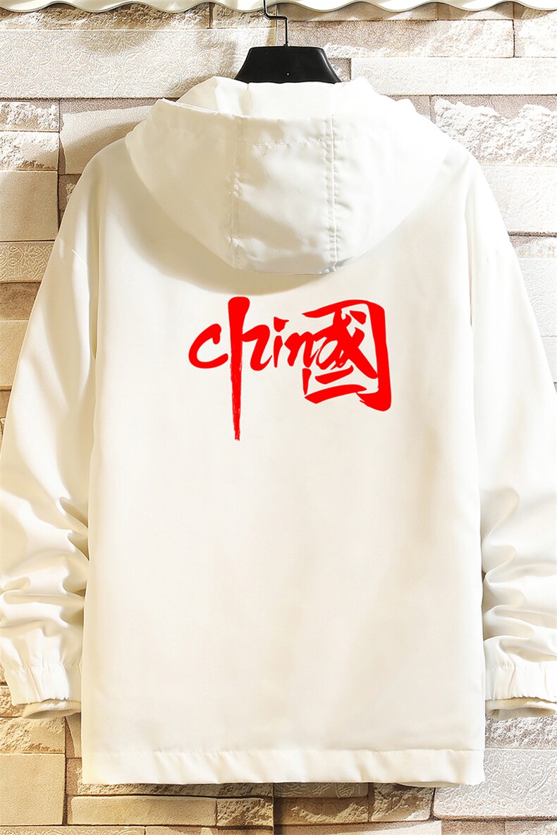 JK65199-P45连帽夹克男大码胖子棒球服上衣外套砖墙挂拍,男装夹克,电商A040A