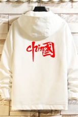 JK65199-P45连帽夹克男大码胖子棒球服上衣外套砖墙挂拍，男装夹克，电商A040A