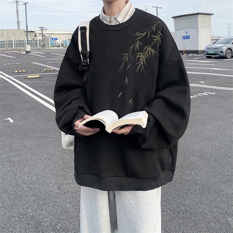 8XL圆领卫衣男超大码胖子肥佬大号长袖t恤S6382-P28加绒款-P33,男装卫衣,电商A040
