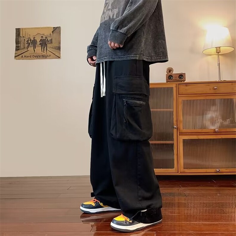 218-1-P45-KA761新款时尚休闲潮男百搭立体口袋工装裤,男装休闲裤,四季星座218-1