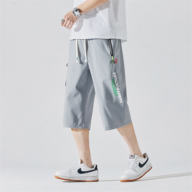 2025夏季新款男士七分裤时尚休闲马裤潮流男裤子KZ1077-P28,男装休闲裤,星座217-4