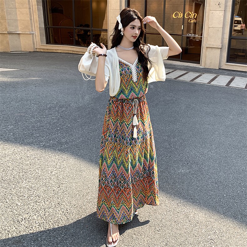 现货，B191K2869P115K168少女连衣裙夏季新款挂脖气质连衣裙,女装连衣裙,浙宝210（原浙宝191）