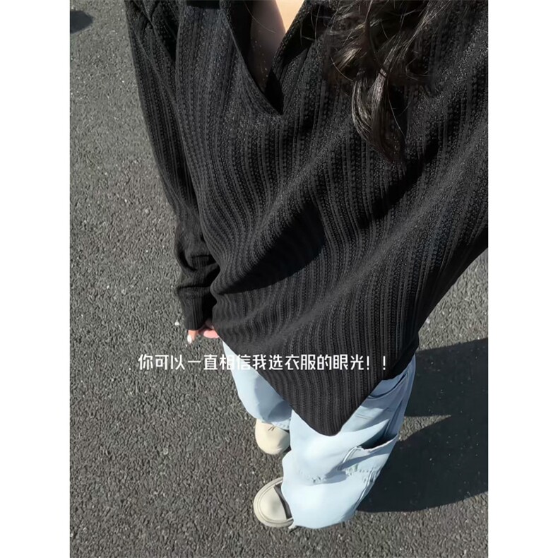 XZ809A/SYR01/特P29/控58 雪尼尔小香风设计感polo衫长袖T恤卫衣图片