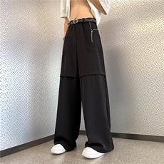 2023小西裤长裤宽松拖地裤休闲潮流男裤QK238-P45，男装休闲裤，星座1109-3