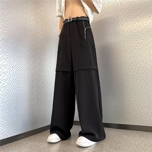 2023小西裤长裤宽松拖地裤休闲潮流男裤QK238-P45图片