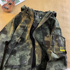毛毯-美式复古迷彩外套男夏季ins潮牌工装7035-P78，男装工装外套，电商B380（原B361）