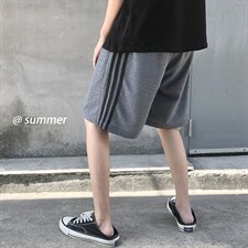 21夏季新宽松港风潮大码男学生运动条纹卫裤休闲短裤8003-P25，男装休闲裤，电商A059