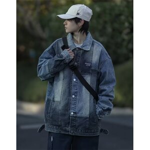 N1213-P50 春季新款牛仔外套男女ins潮牌日系图片