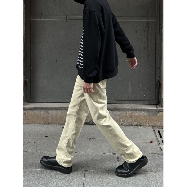 cleanfit弹力纯色修身直筒牛仔裤修身窄版直筒裤显瘦加绒65,男装牛仔裤,星座310A-4