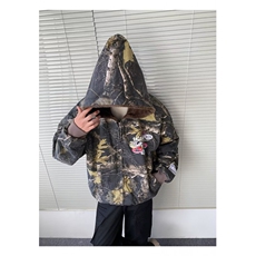 秋冬新款男土棉袄冬季废墟迷彩户外劳保连帽工作棉衣棉服干活，男装棉衣，星座506A