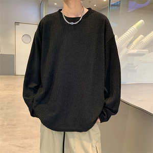 C481P35秋冬新款男生休闲T恤宽松时尚男装打底衫图片