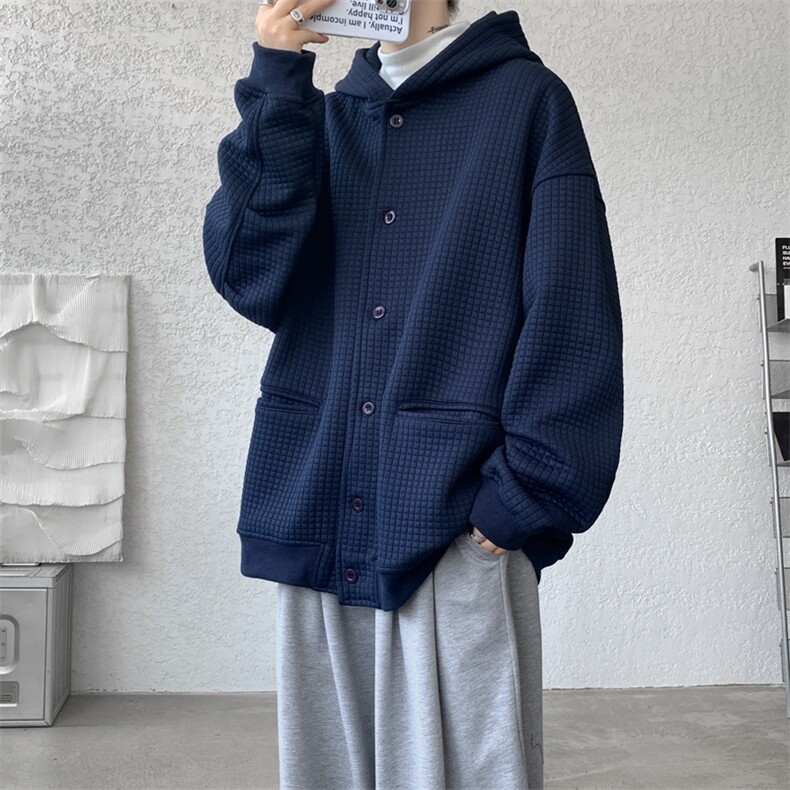 M~8XL加厚高品质夹克类目卫衣加肥大码连帽重磅开衫外套KS2102P80,男装夹克,电商B238
