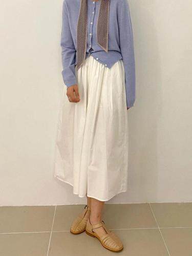 春天白色半裙真的巨百搭的～，女装半身裙，LUCY