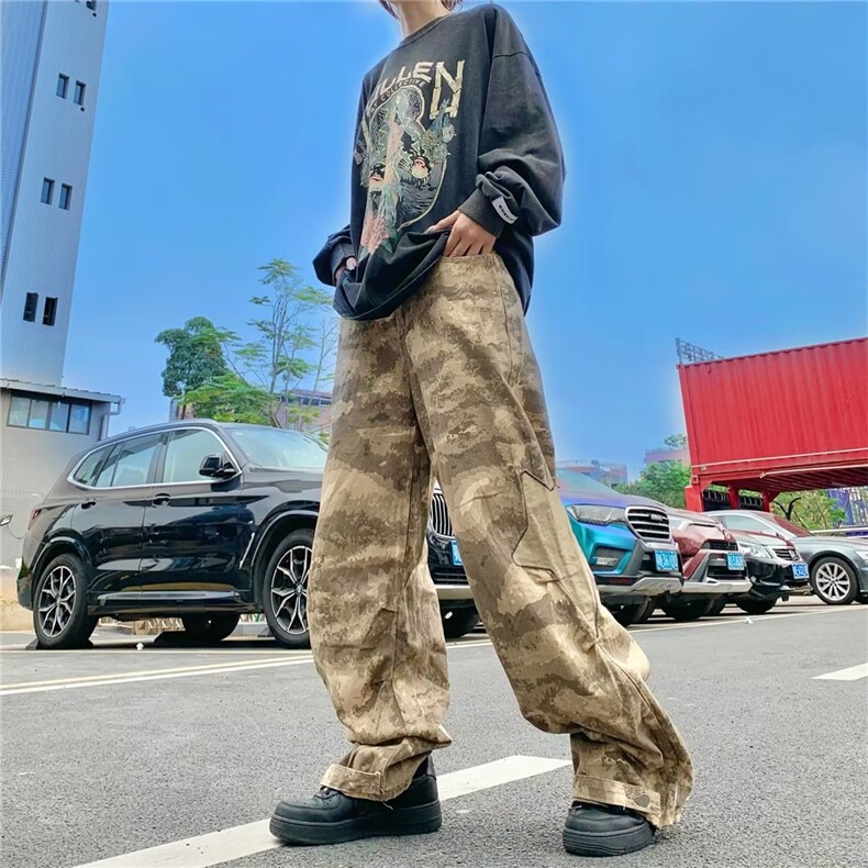 新款男长裤潮流秋季流行休闲裤时尚都市宽松型原宿日系B29P68,男装牛仔裤,星座1116-2