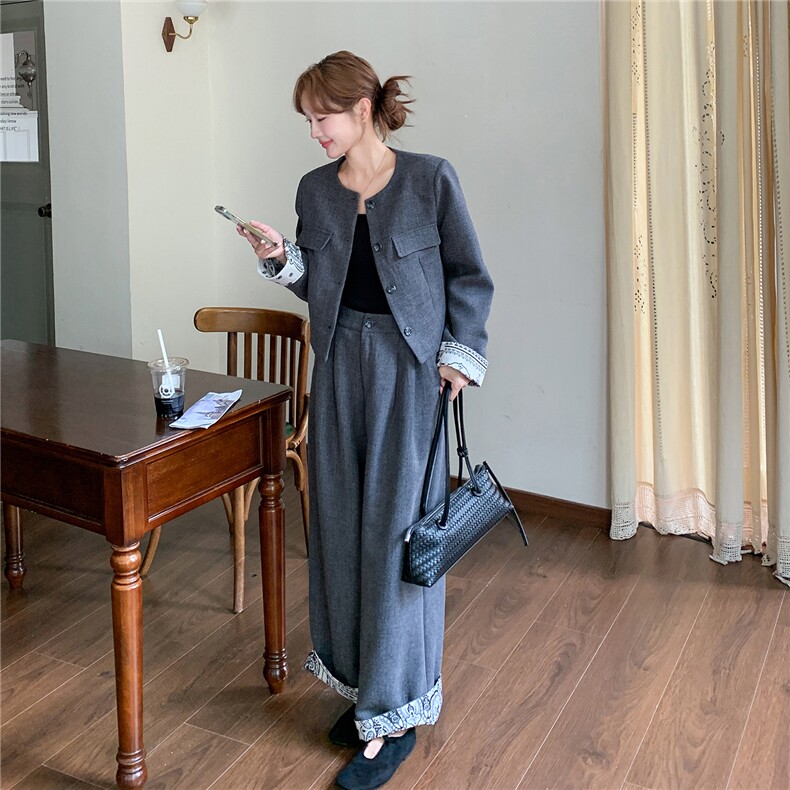 2025新款秋冬毛呢套装,女装套装/套裙,2B146