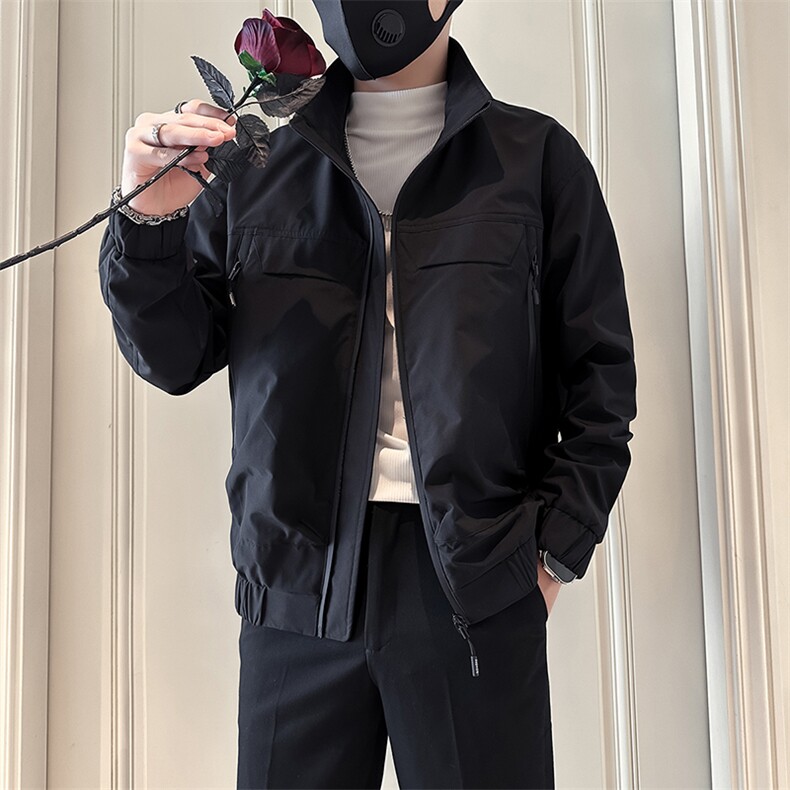 痞帅炸街高级感潮男士外套夹克社会小伙店主风301C-JK14-P98控138,男装夹克,星座301C（原B323）