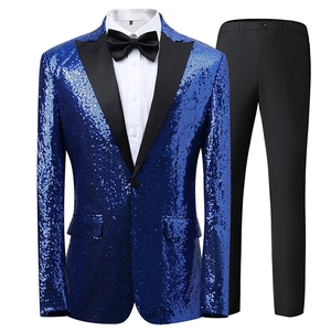 T3Z8619P155韩版设计师男士西装三件套欧美舞台演出服西服套装男图片