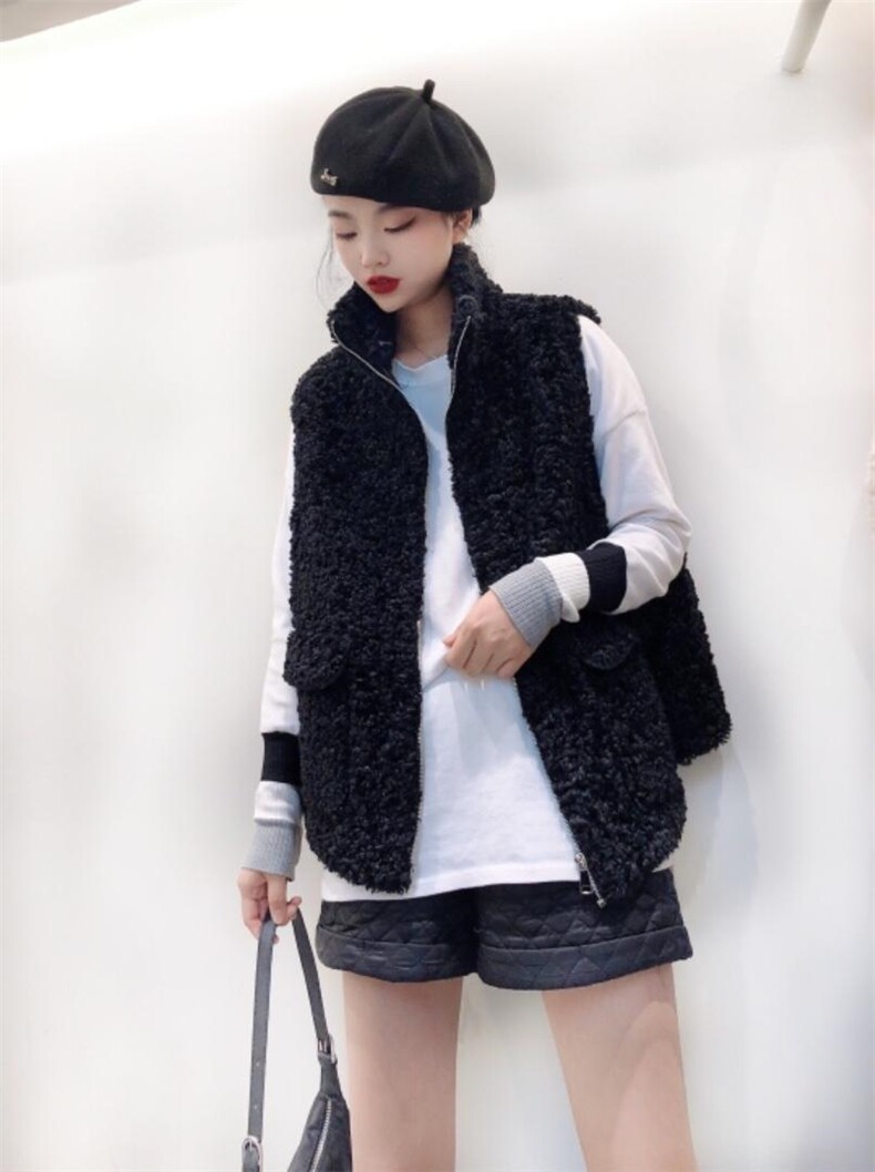 皮毛马甲，女装马甲，艾酷欧派