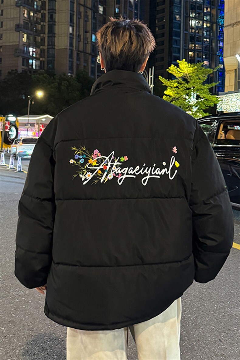 2025印花棉衣棉服小牛津覆膜三防面料棉袄面包服1602W-P50,男装棉衣,星座207
