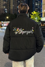 2025印花棉衣棉服小牛津覆膜三防面料棉袄面包服1602W-P50，男装棉衣，星座207