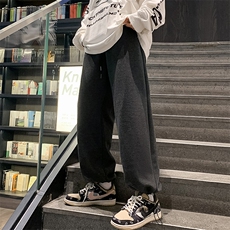 2023春季新品男士纯色松紧腰长裤简约时尚休闲裤束脚卫裤K21-P40，男装休闲裤，电商A441-1