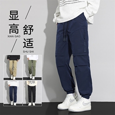 秋季现货工装裤子男宽松潮牌直筒束脚裤DSA157-1-K2507-特P48，男装工装外套，电商A157-1