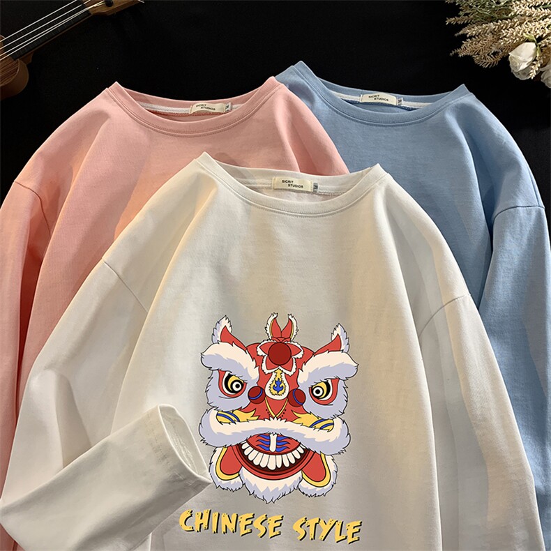 控48重磅230g纯棉长袖t恤男大码圆领卫衣打底衫TX3185-P28,男装T恤,电商A040