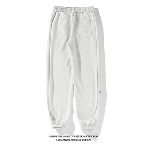 2025 冬季新款 白底大码加绒菠萝格织带卫裤M-5X HK23848-特P45图片
