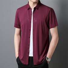 F3107男式2023年夏季新款衬衫男短袖休闲衬衣P66，男装衬衫，电商B360