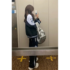 复古玉桂狗机车冲锋服男女秋冬新款设计百搭宽松显瘦外套W1818，男装夹克，星座1116A（原606A-3）