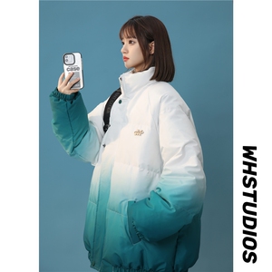 XZ-230-1MY58中性风简约轻奢扎染渐变休闲飞机扣面包服P128控158图片