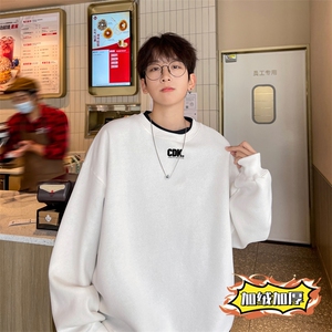！圆领卫衣男长袖T恤男WY172-P28加绒款（JR）-P33控价:49