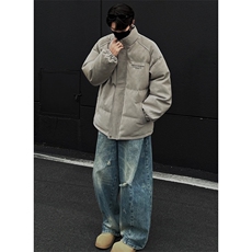档口图高级感皮棉服宽松立领棉袄棉衣M520-P100，男装棉衣，星座1213