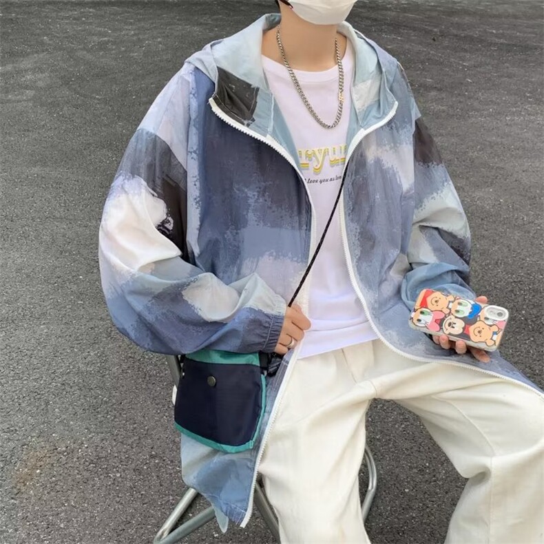 青春流行男夹克文艺潮外套防晒衣F882P35图片