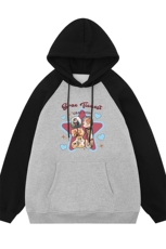 白底23新款秋季时尚百搭宽松字母印花潮流连帽卫衣WY58P58控78，男装卫衣，电商A247-1