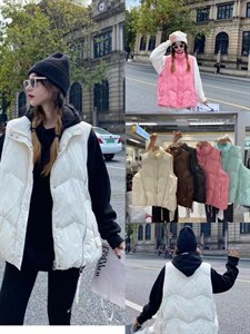 羽绒马甲90绒，拉链设计款,女装马甲,可家 cutiesister