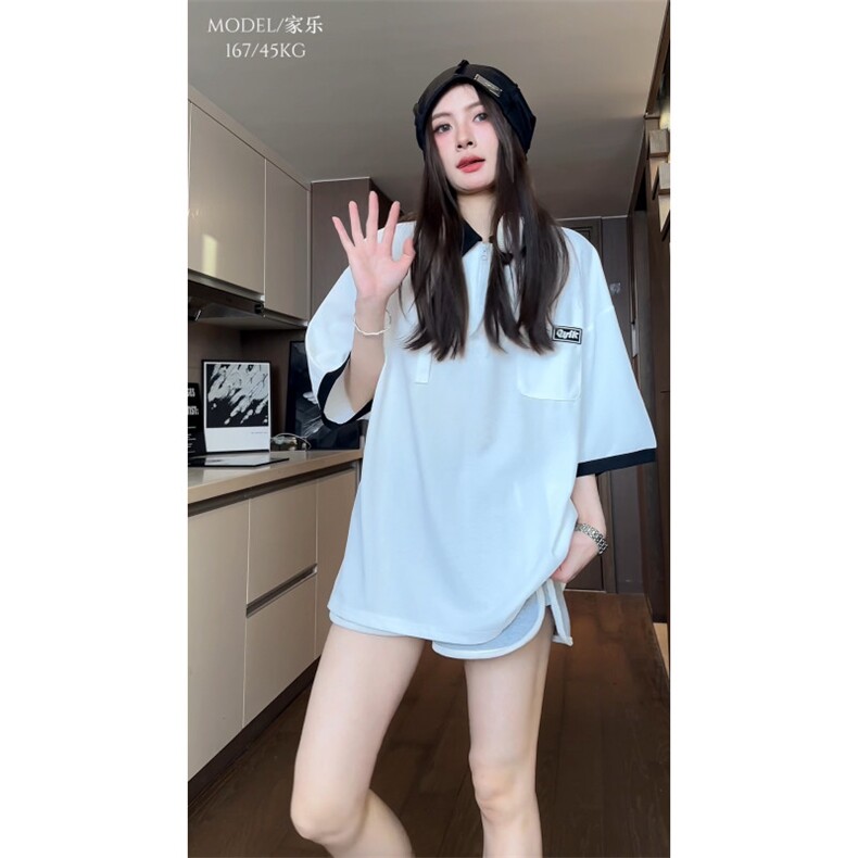 抖音品质！重磅夏季美式冰感POLO衫男潮流宽松短袖XP2403-P45控68,男装Polo衫,电商B370