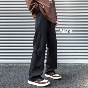 XZ616 秋季新款防水冲锋裤拉链设计感休闲长裤 TY936 P45控58图片
