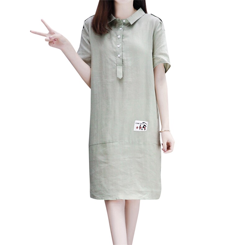 2021年夏季连衣裙气质短袖中长款韩版甜美街头潮流,女装连衣裙,奕阳依阁
