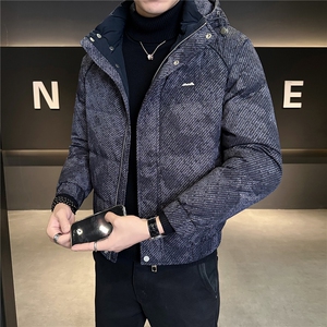 M-4XL B353 3395 P195 灰2025可拆帽羽绒服【标50控活动价288】图片