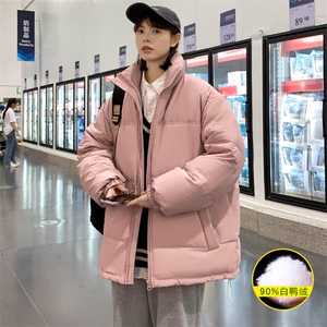 2023冬上新学生加绒加厚上衣中性风保暖羽绒服外套男女 8351-P160图片