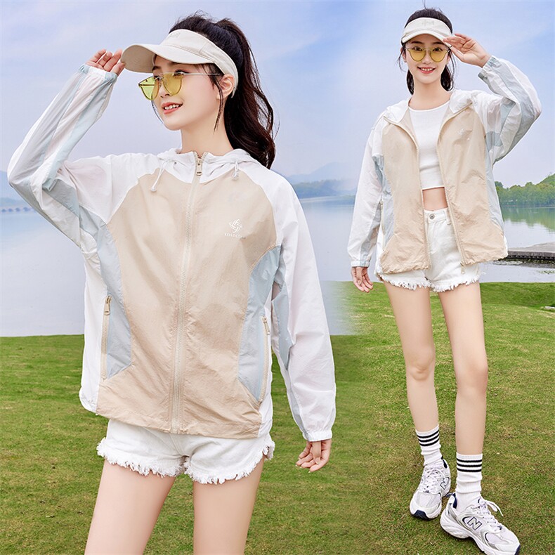 现货！！防晒衣女2024夏季新款时尚透气防晒衫薄外套,女装防晒衣,以桐