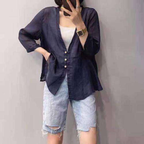 麻料防晒服，女装，添衣