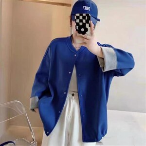 春季新款撞色外套图片