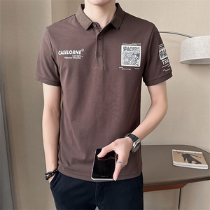 男装短袖POLO衫潮牌印花贴布休闲百搭T恤男夏季 B317/1158/P58图片
